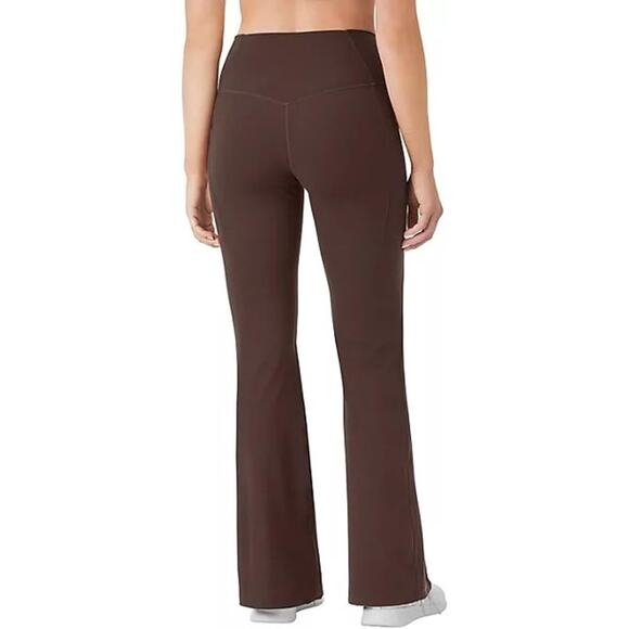 Members Mark Everyday Flare Yoga Pant Brown Bear Size L - Picture 2 of 7